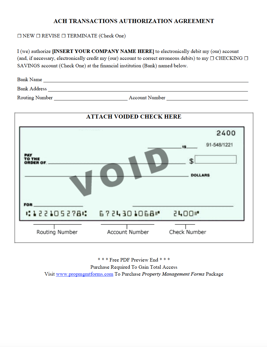 Ach Deposit Authorization Form Template from www.propmgmtforms.com