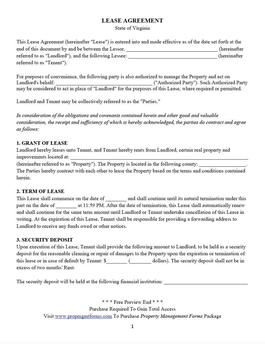 Property Lease Agreement Template from www.propmgmtforms.com